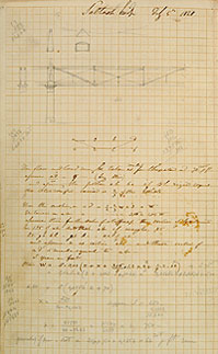 Brunel’s calculations for Royal Albert Bridge (University of Bristol)