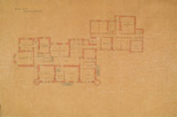 Plan of principal bedroom floor of proposed Watcombe home (University of Bristol)
