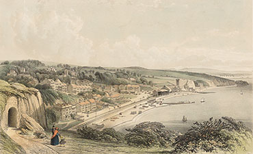 View of Brunel’s atmospheric railway at Dawlish (Private collection)
