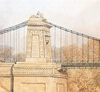 The artist Samuel Jackson’s impression of a detail from a Brunel bridge design (Bristol Museums & Art Gallery)