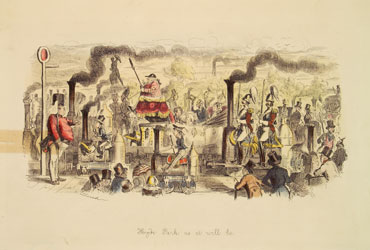 Hyde Park as it will be, by John Leech (Elton Collection: Ironbridge Gorge Museum Trust)