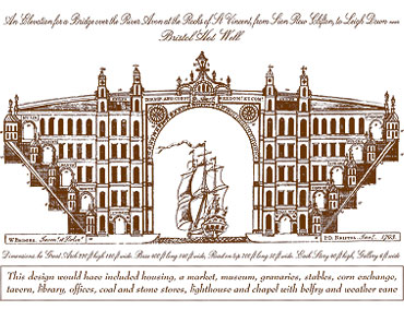 Design for a bridge across the Avon by William Bridges 1793 (University of Bristol)