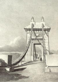 Artist’s impression of Brunel’s gateway to bridge (University of Bristol)