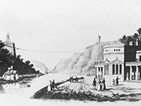 Hotwell House and piers of suspension bridge (University of Bristol)