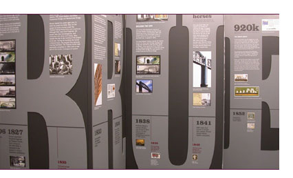 'Speeding the Mail' stamp exhibition.