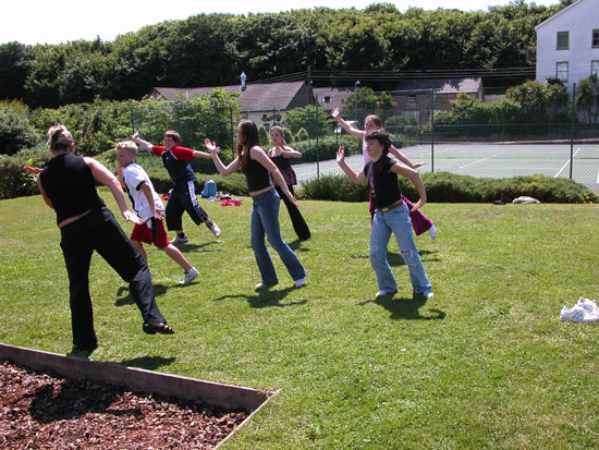 Porthcurno Telegraph Museum - Bollywood workshop group.