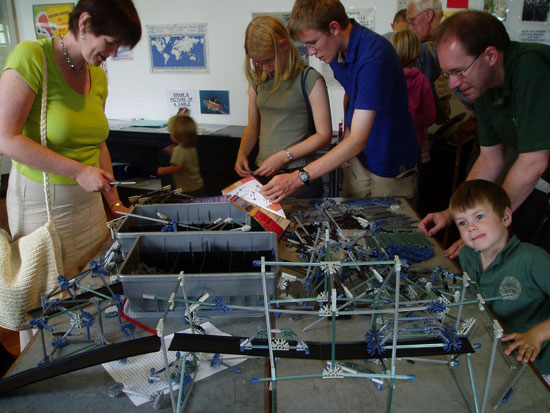 Porthcurno Telegraph Museum  - Family K’nex workshop.