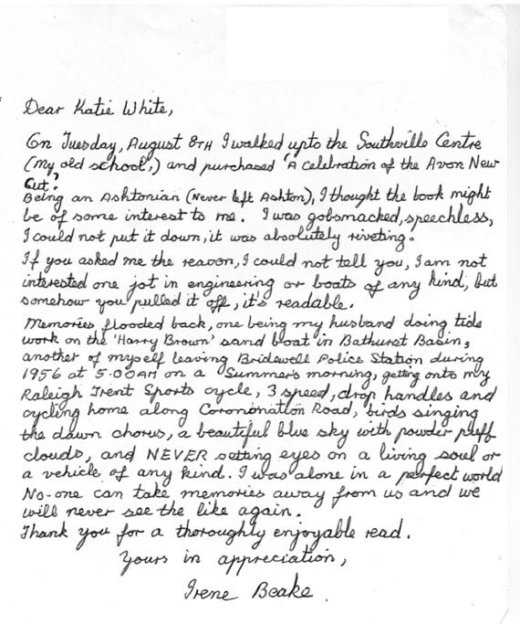 Avon Cut letter 1